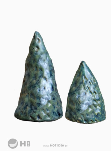 Miniaturowe ceramiczne drzewka do kolekcji miniaturowych ceramicznych domków